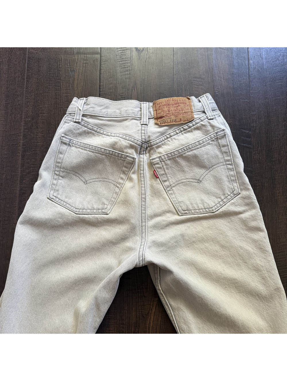 Vintage 90s Levi’s 501 Jeans 24x32 USA Made Gray Acid Wash High Rise Size 7